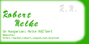 robert melke business card